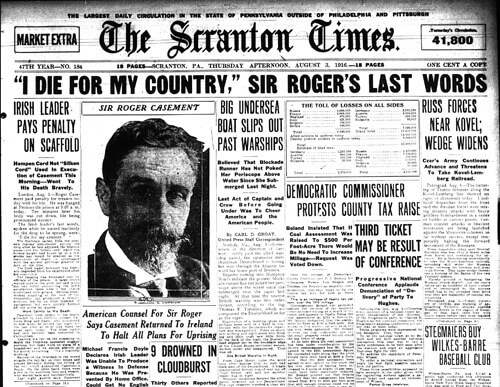 Roger Casement's death