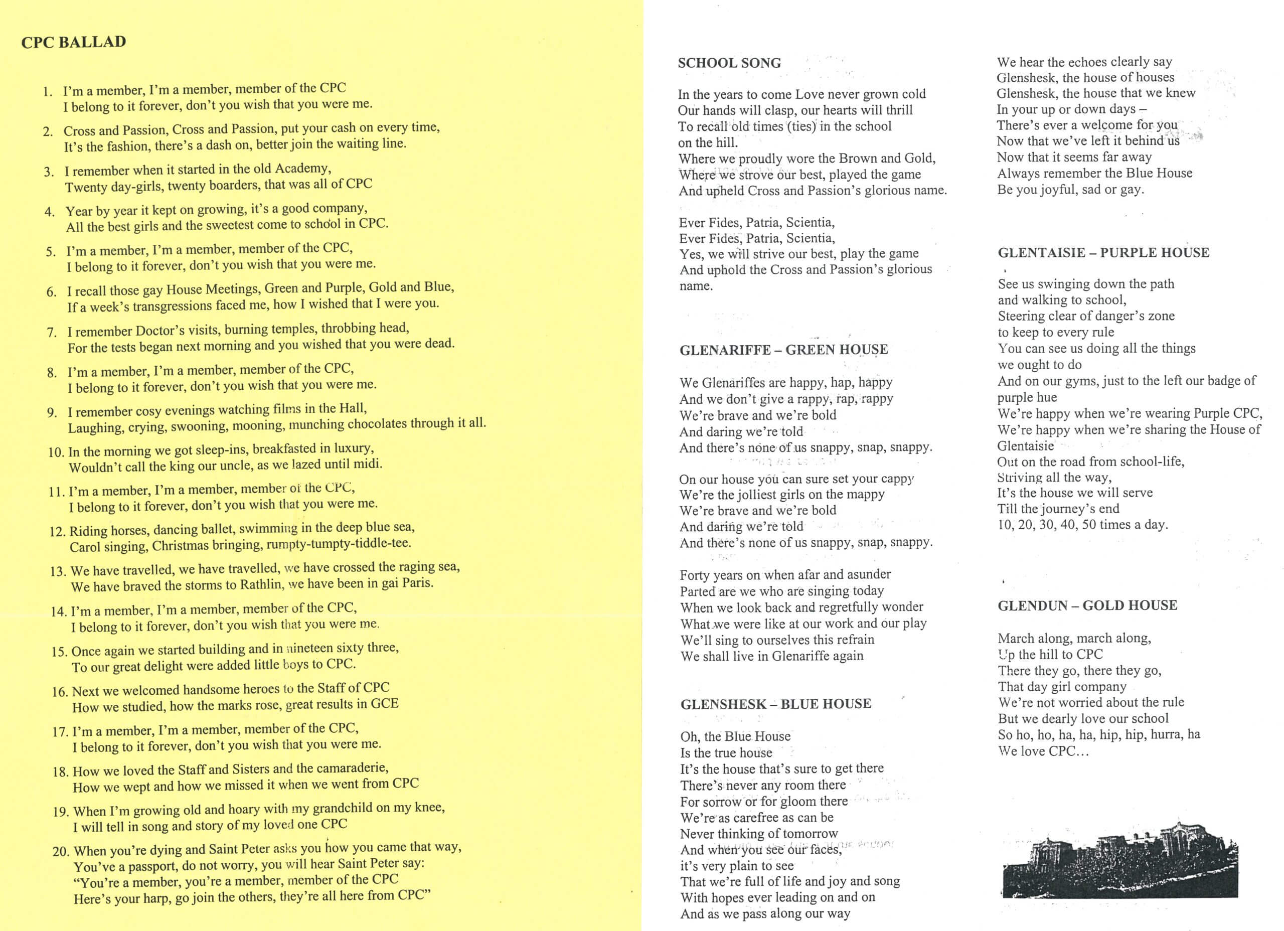 Cross & Passion College Ballad & School Song, Ballycastle